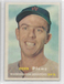 1957 TOPPS #169 HERB PLEWS RC Washington Senators EX-EXMINT **free shipping**