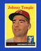 1958 Topps Set-Break #205 Johnny Temple EX-EXMINT *GMCARDS*