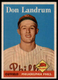 1958 Topps Don Landrum #291 Rookie Ex-ExMint