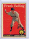 1958 TOPPS FRANK BOLLING #95 DETROIT TIGERS AS SHOWN FREE COMBINED SHIPPING