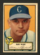 ORIGINAL VINTAGE 1952 TOPPS #50 MARV RICKERT - NO CREASES - STRONG CORNERS - EX