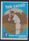 1959 Topps #513 Tom Carroll Kansas City Athletics NM tiny corner ding