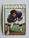 1972 Topps Football #292 Walter Johnson Browns MINT -