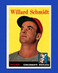 1958 Topps Set-Break #214 Willard Schmidt EX-EXMINT *GMCARDS*