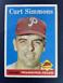 1958 Topps #404 Curt Simmons, Philadelphia Phillies, EX- EX MINT