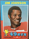 1971 Topps Football #24, Jim Johnson 