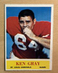 Ken Gray 1964 Philadelphia Football Card #172, NM, St. Louis Cardinals