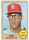 1968 Topps #46 Dave Ricketts Baseball Card - St. Louis Cardinals