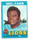 1971 Topps Mel Farr NFL Detroit Lions RB Football Card #236 UCLA BRUINS Neatness