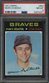 1971 Topps #663 Marv Staehle Atlanta Braves PSA 8 NM-MT