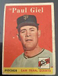 1958 Topps - #308 Paul Giel