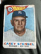 CASEY STENGEL Vintage 1960 Topps Baseball Card #227 VG+ Yankees Manager