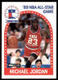 1989-90 Hoops All-Star Panels Perforated Michael Jordan Rookie Chicago Bulls #21