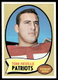 1970 Topps #161 Tom Neville RC Boston Patriots NR-MINT SET BREAK!