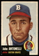 1953 Topps #106 John Antonelli Boston Braves VG-VGEX wrinkle SET BREAK!