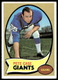 1970 Topps #41 Pete Case New York Giants VG-VGEX SET BREAK!