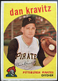 1959 Topps #536 DAN KRAVITZ Pittsburgh Pirates MLB baseball card EX+