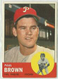 1963 Topps Baseball #478 Paul Brown, Phillies