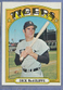 1972  TOPPS  DICK McAULIFFE    high #725  NRMT or better TIGERS