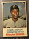 1975 HOSTESS HANK AARON #130 Nice Front Back is misprinted off center