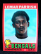 1971 TOPPS "LEMAR PARRISH" CINCINNATI BENGALS #233 NM/NM+ (COMBINED SHIP)