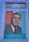 1959 Topps Ford Frick #1 BB Card/PSA Graded EX-MT 6