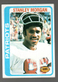 STANLEY MORGAN PATRIOTS - 1978 TOPPS - #361 - RC ROOKIE