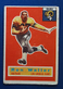 1956 Topps Football #102 Ron Waller - Los Angeles Rams