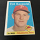 1958 Topps Ted Kazanski #36 Philadelphia Phillies Vintage Baseball (fair)(d9)