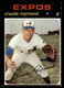 1971 Topps Claude Raymond #536 Ex