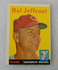 1958 TOPPS MLB BASEBALL CARD #294 HAL JEFFCOAT CINCINNATI REDS  - VGEX MAR127