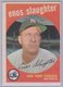 1959 TOPPS #155 ENOS SLAUGHTER NEW YORK YANKEES VG/VGEX