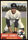 1953 Topps #188 Andy Carey RC New York Yankees VG-VGEX SET BREAK!