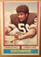 1974 Topps Football #403 Charlie Hall - Cleveland Browns Vg-Ex Condition