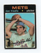 1971 Topps Baseball #104 NEW YORK METS WASHINGTON STATE UNIVERSITY DAN FRISELLA