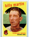 1959 Topps Baseball #295 Billy Martin (MB)