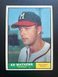 1961 Topps Ed Mathews #120 Milwaukee Braves HOF - Beauty