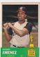 1963 TOPPS MANNY JIMENEZ KANSAS CITY ATHLETICS #195 (REVIEW PICS) (VG-EX) - 593