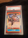 1986 FLEER BASKETBALL PSA7  #128 AL WOOD    NEW LABEL