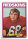 1972 Topps #243 Myron Pottios Football Card - Washington Redskins