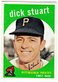 1959 TOPPS #357 DICK STUART (RC) Rookie Pittsburgh Pirates Baseball Card