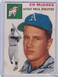 SW: 1954 Topps Baseball Card #215 Ed McGhee Philadelphia Athletics - VG