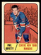 1967-68 Topps #25 Phil Goyette New York Rangers  VG or better *virtus*