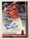 2019 Topps Chrome - Rookie Autographs #RA-DF David Fletcher RC Auto Braves Card