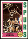 1974-75 Topps Set Break George Gervin Rookie #196 NM-MT or BETTER