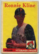 1958 TOPPS BASEBALL #82 RONNIE KLINE POOR