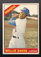 1966 TOPPS #535 WILLIE DAVIS LOS ANGELES DODGERS VG-EX CONDITION