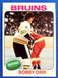 Bobby Orr 1975 Topps #100 Bruins HOF Sharp nice align NEAR MINT 1 home since '75