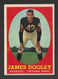 1958 Topps Card #8 James JIM DOOLEY vintage UM Hurricanes NFL Chicago Bears NM