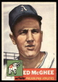 1953 Topps #195 Ed McGhee RC Philadelphia Athletics EX-EXMINT SET BREAK!